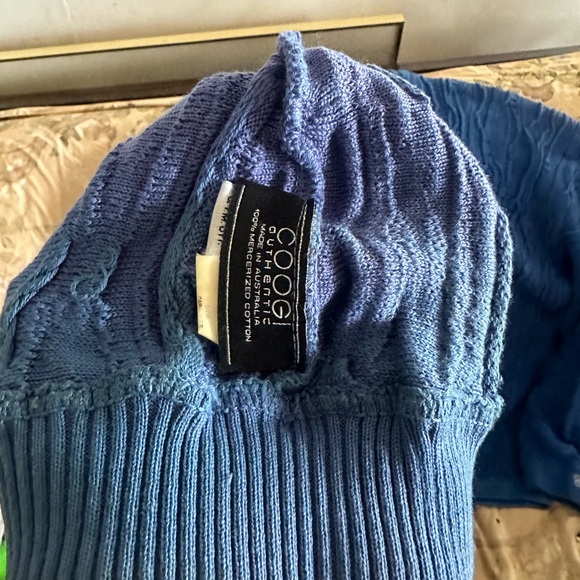 Authentic Coogi Australia Royal Blue Sweater and Skull cap set - Picture 7 of 8